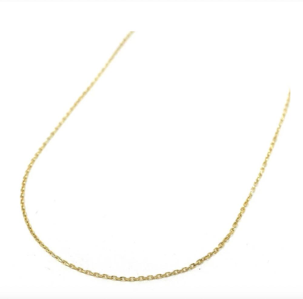 THE SIS KISS Simple Gold Chain Necklace 16"